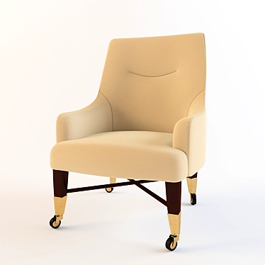 Modern Casino Chair 3D model image 1 