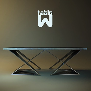 Designer Coffee Table 3D model image 1 