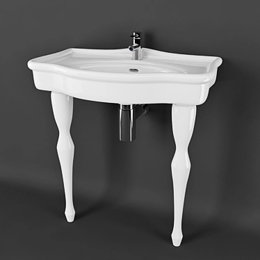 Porta Elizabeth HDLP001 - Elegant Washbasin 3D model image 1 