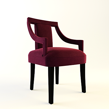 Chair Wood Bark 3D model image 1 