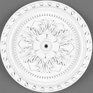 Elegant Ceiling Rose Design 3D model image 1 