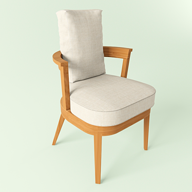Driade Borgos Easy Chair - Stylish and Functional 3D model image 1 
