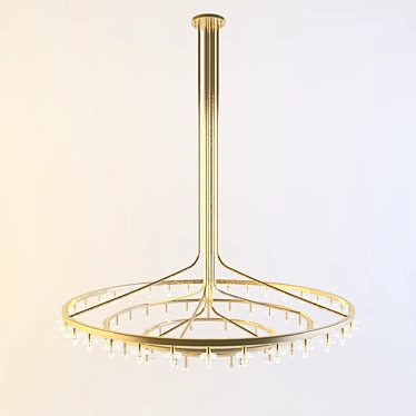 Enchanting Starry Pendant Light 3D model image 1 