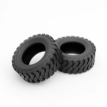 Industrial Special Tires for Front-End Loaders and Heavy Equipment 3D model image 1 