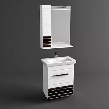 Aqua Imperial Rhodes - Stylish Vanity Set 3D model image 1 