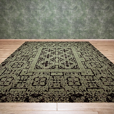 Samarkand Green LivingCarpets: Elegant Carpet for Stylish Interiors 3D model image 1 