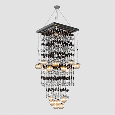 Elegant Crystal Chandelier 3D model image 1 