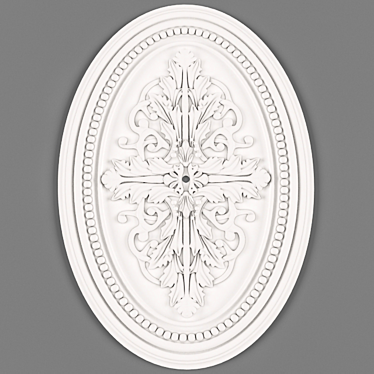 Elegant Ceiling Rose 3D model image 1 