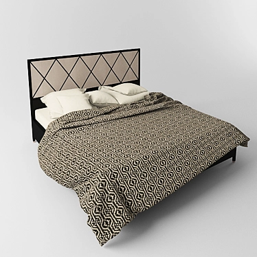 Regal Mon detour King Bed 3D model image 1 