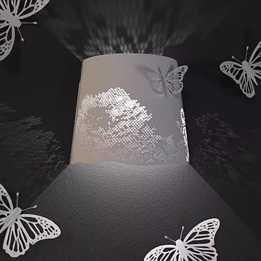 Karman Central Park - Fashionable Butterfly Wall Light 3D model image 1 