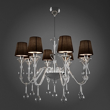 Elegant Brandy AVMazzega Chandelier 3D model image 1 