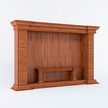 Classic TV Stand 3D model image 1 