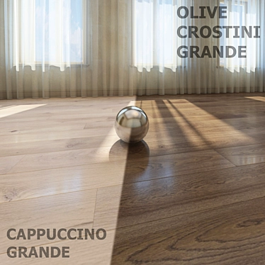 Barlinek Grande Cappuccino & Olive Crostini Oak 3D model image 1 