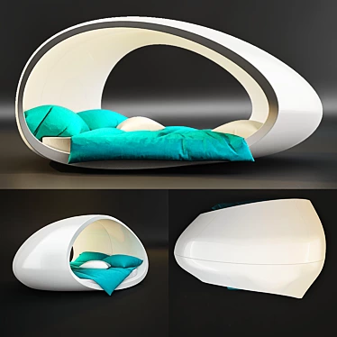 Eggscape Pod: Ultimate Comfort and Privacy 3D model image 1 