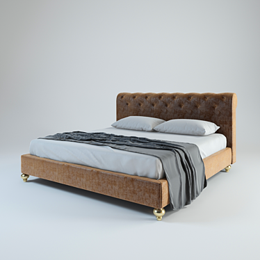 Italian DV Home Style Bed 3D model image 1 