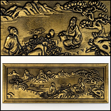 Chinese Bas-Relief 3D model image 1 