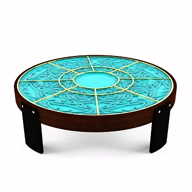 Exquisite Oriental Coffee Table 3D model image 1 