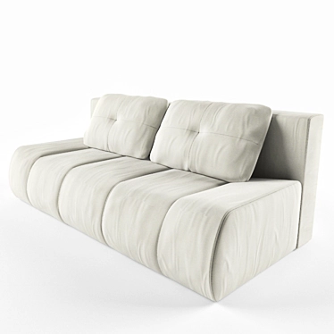 Sleek & Stylish Contemporary Sofa 3D model image 1 