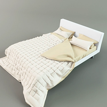 Dreamy Slumber Bed Set 3D model image 1 