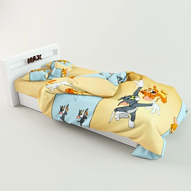 Tom & Jerry Baby Bedding 3D model image 1 