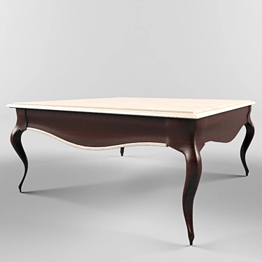 Elegant Vintage Table 3D model image 1 