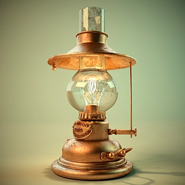 Vintage Charm Table Lamp by Moretti Luce 3D model image 1 