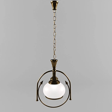 Vintage 900mm Hanging Lamp Globo 3D model image 1 