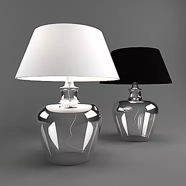 Glass Bauble Table Lamp 3D model image 1 