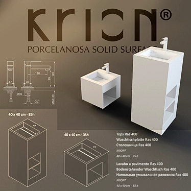 KRION Ras Collection: Modular Design, Elegant Functionality 3D model image 1 