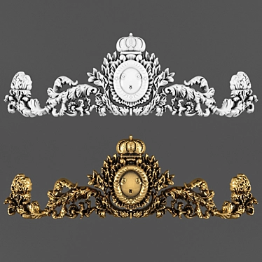 Crown Ornament: Intricate Carving & Exquisite Design 3D model image 1 