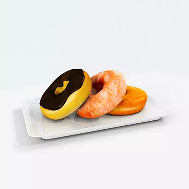  Irresistible Doughnut Delights 3D model image 1 