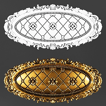 Elegant Ceiling Moldings 3D model image 1 