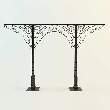 Elegant Metal Arch 3D model image 1 