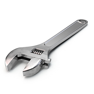 Versatile Quadrangle Adjustable Wrench 3D model image 1 