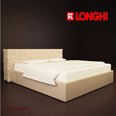 Must-Have Longhi Bed 3D model image 1 