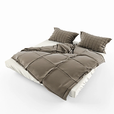 Contemporary Square Bed Linen 3D model image 1 