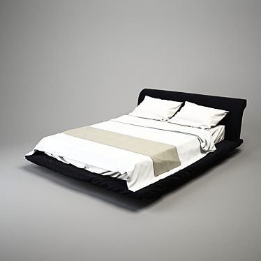 Customized Bed: Crafted With Precision 3D model image 1 