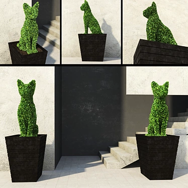 Côte Topiary - Elegant Garden Decor 3D model image 1 