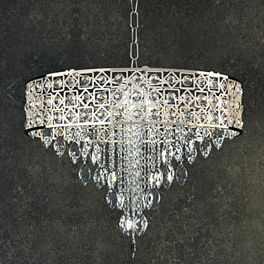 Elegance Defined: Modern Crystal Chandelier 3D model image 1 