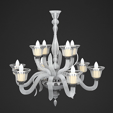 Elegant Classic Chandelier 3D model image 1 