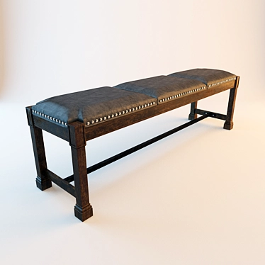 Ethnic Banquet Bench 1400*370 3D model image 1 