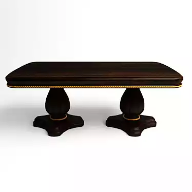 Title: Elegant Classic Dining Table 3D model image 1 