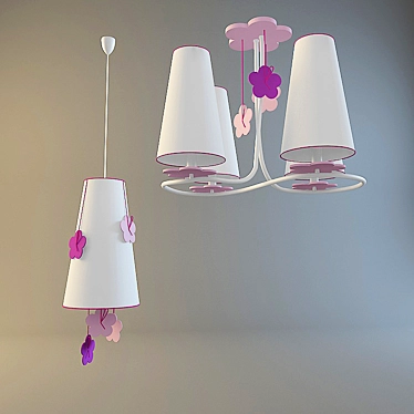 Elegant Polish Chandeliers: POLAND 66906 & 66907 3D model image 1 