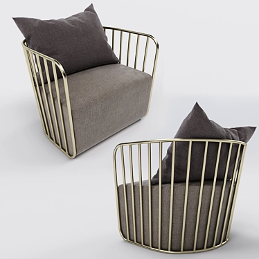 Elegant Armchair: Perfect for 3D Render 3D model image 1 