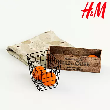 Modern Kitchen Decor Set - H&M Home Collection 3D model image 1 
