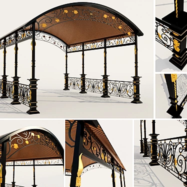 Elegant Forge Canopy 3D model image 1 