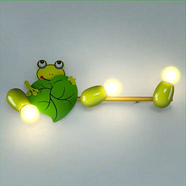 Lucide FROGGY 77272-03-85: Charming Green Children's Spot 3D model image 1 