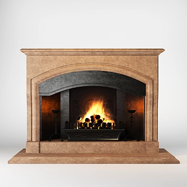 Sleek Fireplaces Mod Spec 3D model image 1 
