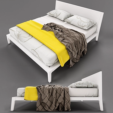 Sophisticated Bed Design by Me 3D model image 1 