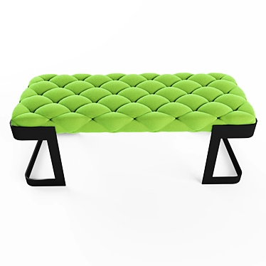 Luxury Bench - Modern Design, Two Color Options 3D model image 1 